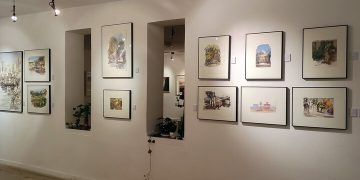 میراث و معماری رها شده موضوع نقاشی شد/ توجه به محیط‌زیست و آلودگی