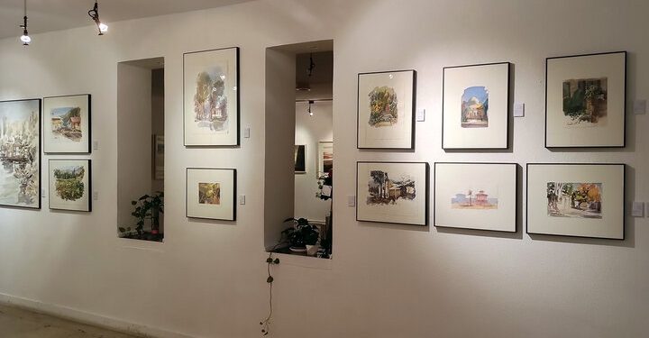 میراث و معماری رها شده موضوع نقاشی شد/ توجه به محیط‌زیست و آلودگی